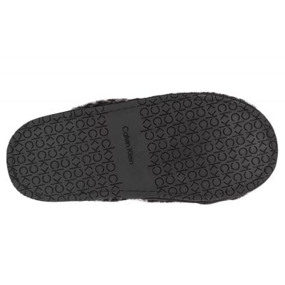 5. Kapcie Calvin Klein Slipper Mule Fur Mono W HW0HW00536-0GK