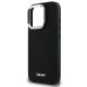 6. Etui DKNY Plain Silver Logo MagSafe na iPhone 16 Pro - czarne