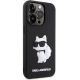 4. Etui Karl Lagerfeld Rubber Choupette 3D na iPhone 14 Pro - czarne
