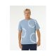 Koszulka męska RIP CURL Pacific Rinse Fin Tee niebieska