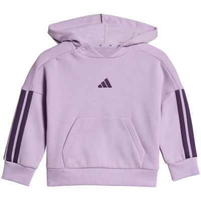 2. Dres dla dzieci adidas Essentials Joggers 3-Stripes Hoodie fioletowy JV9856