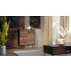 3. Komoda 4D CORTINA 102x40x118 czarny/orzech