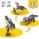 4. LEGO Creator 3w1 31393 - Leśne zwierzęta: Wilk szary