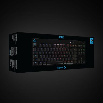 8. Klawiatura Logitech G915 LIGHTSPEED WRLS RGB MECH KB/GL CLICKY - CARBON US INTL