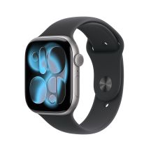 Zegarek Apple Watch Series 11 (2025) GPS 46mm Aluminiowa koperta w kolorze gwiezdnej szarości z paskiem sportowym S/M