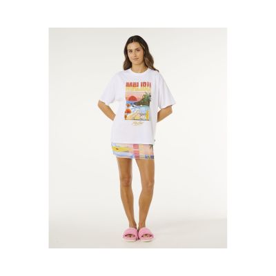 4. Koszulka damska RIP CURL Hayley O Heritage Tee biała