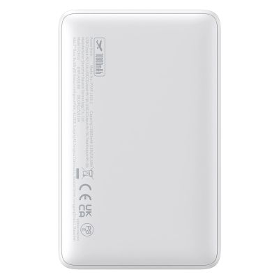 6. Powerbank Baseus EnerFill FP11 10000mAh 15W z białym kablem USB-C 20V/3A 30cm - biały
