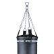 21. Worek bokserski PREMIUM + obręcz SBRX Black  Pusty - 150cm | DBX Bushido