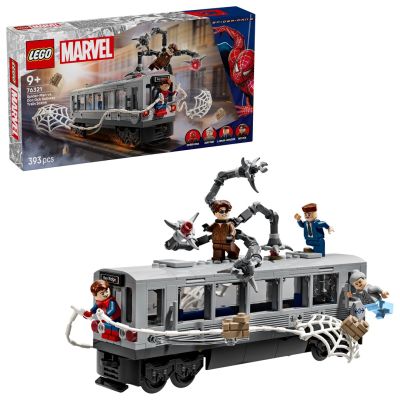 11. LEGO Marvel 76321 Spider-Man kontra Doc Ock — scena w metrze