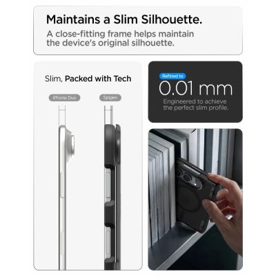 12. Etui Spigen Ultra Hybrid Pro MagSafe na iPhone Duo - czarne