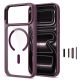 2. Etui Tech-Protect Magmat Magsafe CC na iPhone 17 Pro Max / 18 Pro Max - przezroczysto-burgundowe