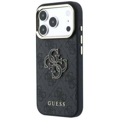 2. Etui Guess 4G & Big Resin Logo na iPhone 17 Pro / 18 Pro - czarne