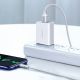 4. Kabel Ugreen US288 60130 USB-A / USB-C QC 3.0 3A 0.5m - biały