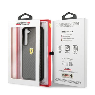 8. Etui Ferrari On Track Real Carbon na Samsung Galaxy S22+ - czarne