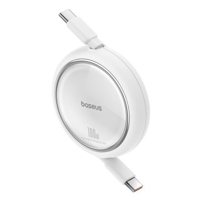 2. Kabel wysuwany Baseus Free2Draw Mini USB-C - USB-C 100W 1m - biały