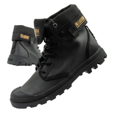 Palladium buty sportowe damskie Baggy Coated trampki za kostkę modne czarne