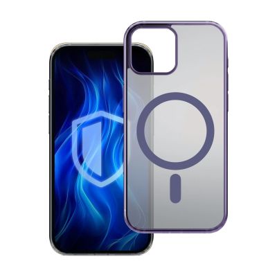 4. Etui 3mk Frosty MagCase Purple na Apple iPhone 15 - fioletowe