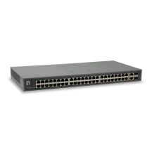 Przełącznik LevelOne FGU-5021 - Niezarządzalny - 48 x 10/100 + 2 x Combo Gigabit SFP - Możliwość montażu w szafie