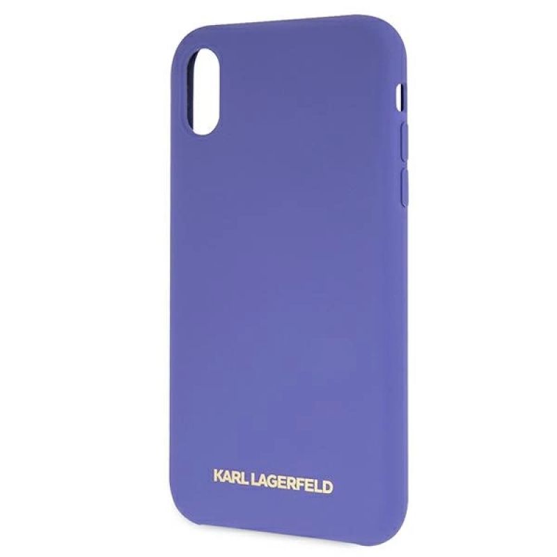 3. Etui Karl Lagerfeld Silicone na iPhone Xr  - fioletowe