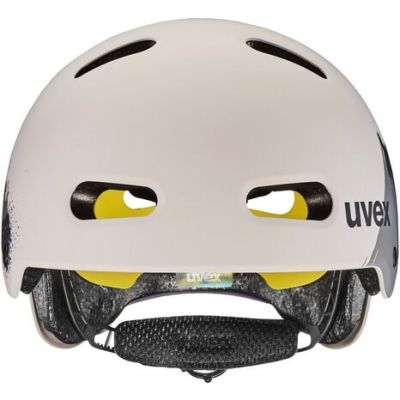 4. Kask rowerowy dziecięcy UVEX Kid 4 Style MIPS, dirt warm grey