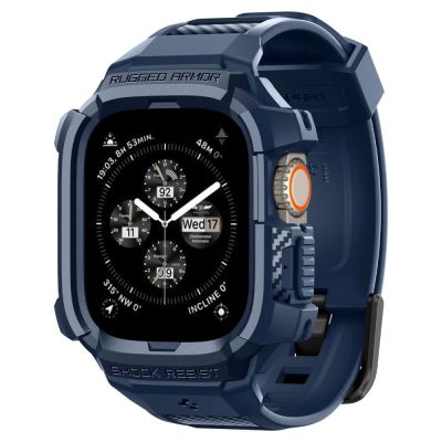 9. Etui Spigen Rugged Armor Pro na Apple Watch Ultra 1 / 2 (49 mm) - granatowe