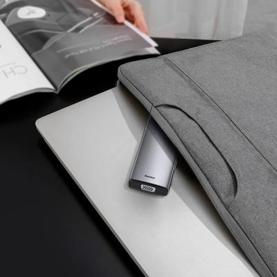 26. Baseus Metal Gleam 11w1 wielofunkcyjny HUB USB Typ C - 3x USB 3.2 Gen 1 5Gbps / USB Typ C PD 100W / 3,5 mm mini jack AUX / VGA Full HD 60Hz / 2x HDMI 4K 30Hz / czytnik kart TF i SD / RJ45 1Gbps szary (CAHUB-CT0G)