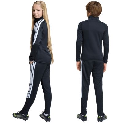 16. Spodnie dla dzieci adidas Tiro 26 League Training Slim czarno-białe JY7117
