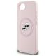 6. Etui Karl Lagerfeld Silicone Karl&Choupette Heads MagSafe na iPhone 16e - różowe