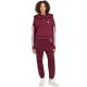 6. Bluza damska adidas Essentials 3-Stripes French Terry Quarter-Zip bordowa KF8316