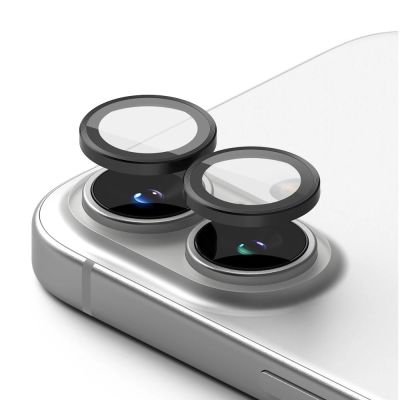 2. Ochronne nakładki Ringke Camera Frame Protector 2-pack na iPhone 16 / 16 Plus - czarny