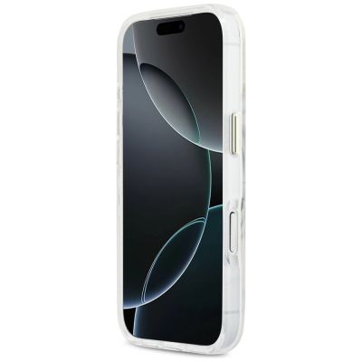 5. Etui Guess IML Script Metal MagSafe na iPhone 17 Pro Max - przezroczyste