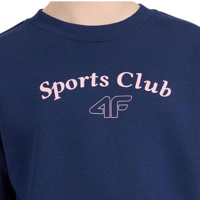 3. Bluza dla dziewczynki 4F F2708 ciemny granat 4FJWAW26TSWSF2708 30S