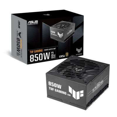 6. ASUS TUF-GAMING-850G-EVO moduł zasilaczy 850 W 20+4 pin ATX ATX Czarny