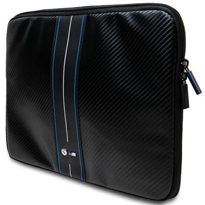2. Pokrowiec BMW Carbon & Blue Stripe na laptopa 14" - czarny