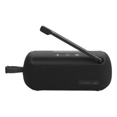 2. Głośnik JBL TUNER 3 (czarny, bezprzewodowy, z radiem FM i DAB+)