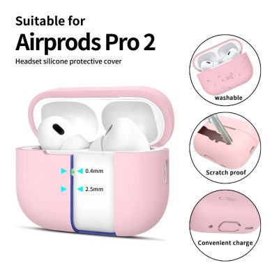 2. Etui Tech-Protect Silicone na Apple AirPods Pro 1 / 2 - różowe