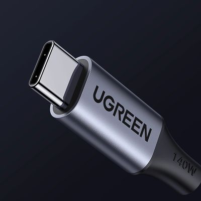 9. Kabel Ugreen 2w1 USB-C - 2xUSB-C PD 140W 2m - czarny