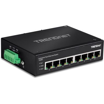 2. TRENDnet Industrie Switch  8 Port Fast Ethernet  L2 DIN-Rail