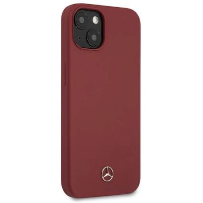 4. Etui Mercedes Silicone Line na iPhone 13 mini - czerwone