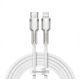 Kabel Baseus Cafule Series Metal Data USB-C / Lightning 20W PD 2 m - biały