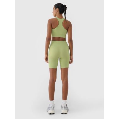 7. Biustonosz treningowy bezszwowy z niskim wsparciem damski 4F 4FRSS25USBAF154-42S