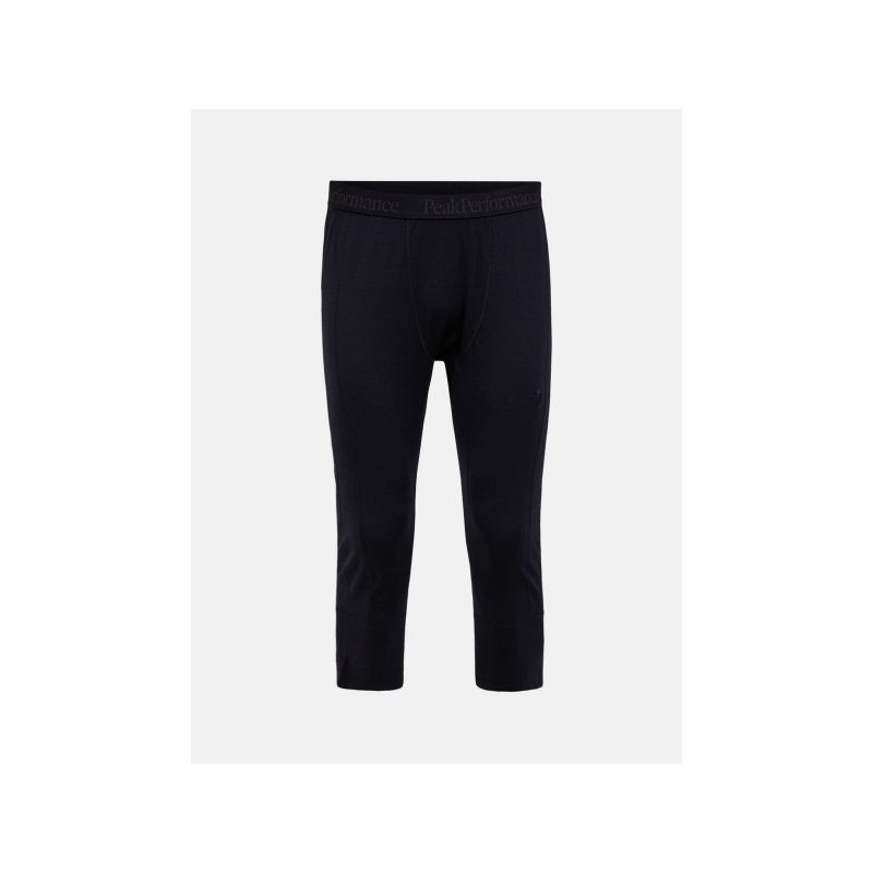 Spodnie Termiczne PEAK PERFORMANCE Magic 3/4 Long Johns Wool-blend Baselayer Men czarny
