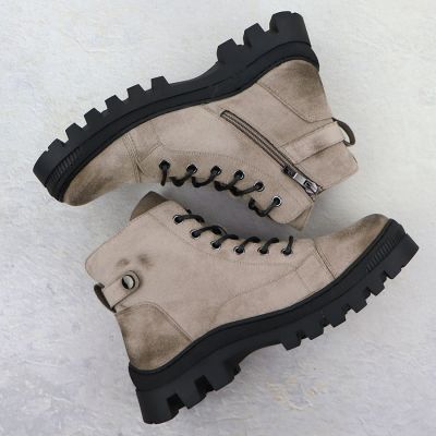 5. Botki damskie khaki Potocki Z25-JE19317