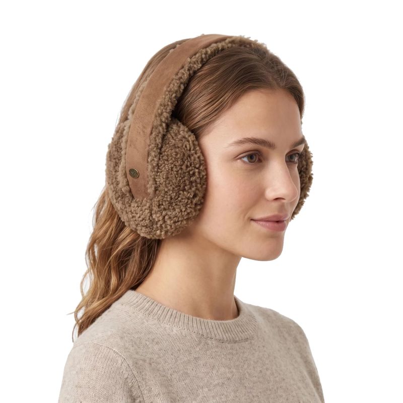 4. EMU Australia Angahook Teddy Earmuffs W7023-MUSH Brązowe One size