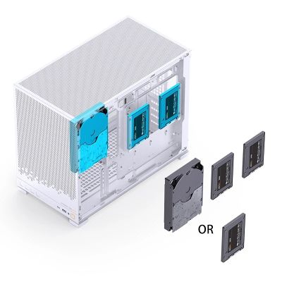 5. Obudowa PC Jonsbo D32 STD Biała Obudowa, Mini Obudowa, mATX, Szkło Hartowane - Białe