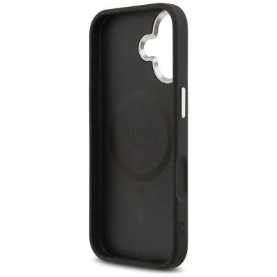 7. Etui Guess Classic Logo MagSafe do iPhone 17 -czarne