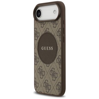 2. Etui Guess 4G Circle Classic Logo MagSafe na iPhone Air - brązowe
