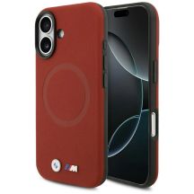 Etui BMW M FW Metal Logo MagSafe na iPhone 17 - czerwone