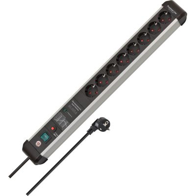 3. Listwa przeciwprzepięciowa Brennenstuhl 1391010800, aluminium (elok), czarna