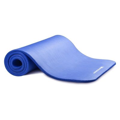 3. Wozinsky mata do ćwiczeń 181 x 63 x 0,9 cm gruba mata gimnastyczna do jogi niebieska